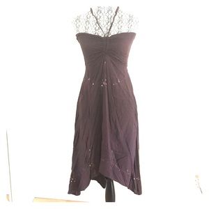 Brown rayon dress